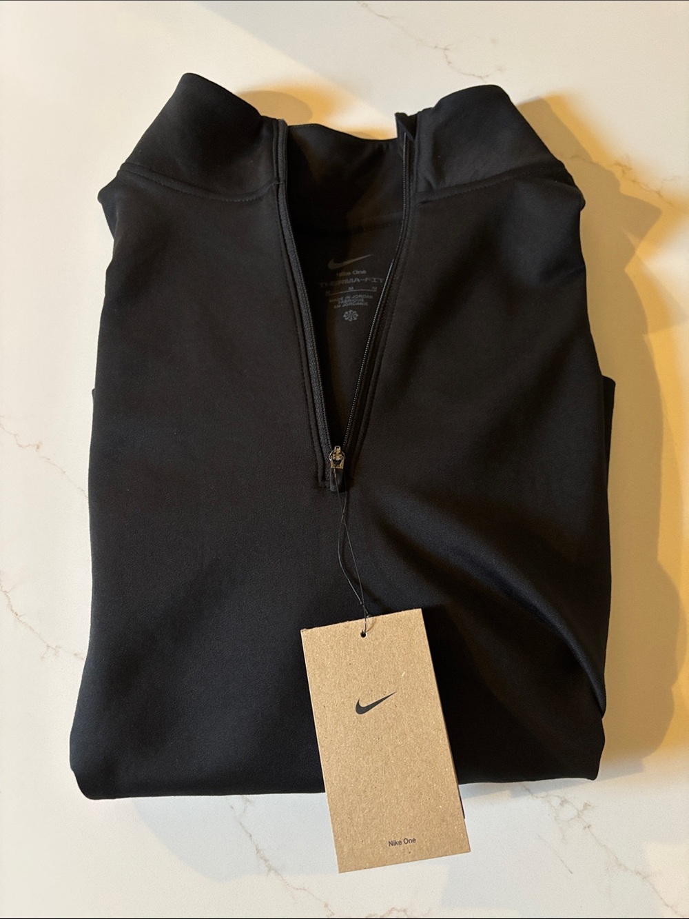 NWT Nike Black Half-Zip Performance Pullover